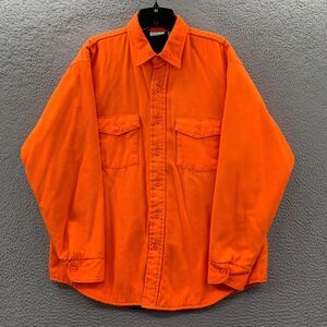 Vintage Five Brother Heavy Flannel Shirt L Blaze Orange Gorpcore Workwear